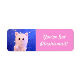 Cute Rosa Personlig Photo Modern Mail Returadress Etikett