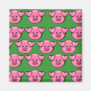 Cute Rosa Piggies Magnet