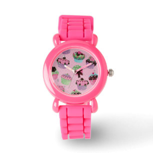 Cute Rosa Polka Dot Cupaka Wrist Watch Armbandsur