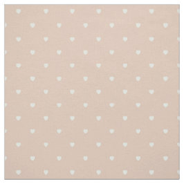 Cute Rosa Polka Dot Hearts Tyg