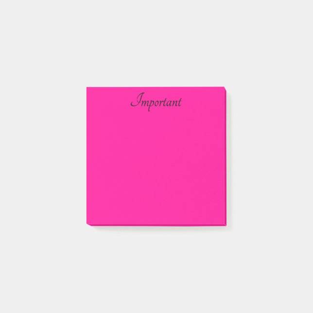 Cute-Rosa Post-it Block (Framsida)