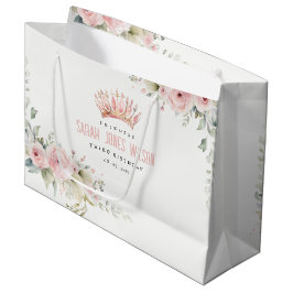 Cute Rosa Princess Krona Tiara Blommigt Birthday