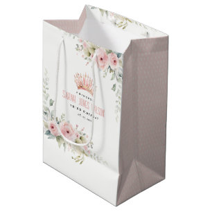 Cute Rosa Princess Krona Tiara Blommigt Birthday