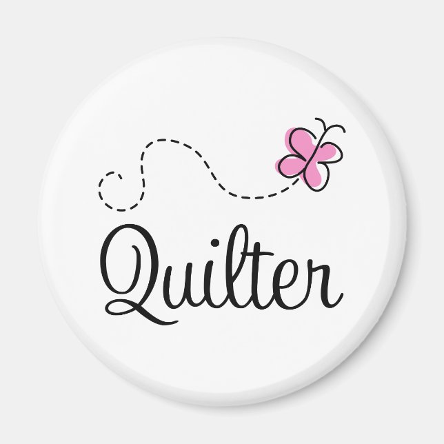 Cute Rosa Quilter Gift Magnet (Framsidan)