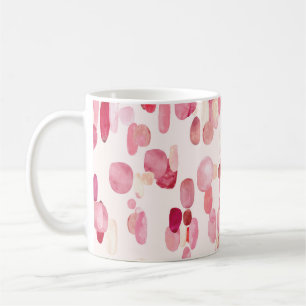Cute Rosa Red Spots Seamless Kaffemugg