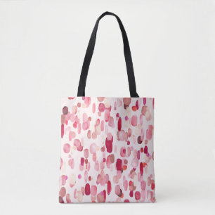 Cute Rosa Red Spots Seamless Tygkasse