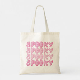 Cute Rosa Repeat Spooky Halloween Tote Bag Tygkasse