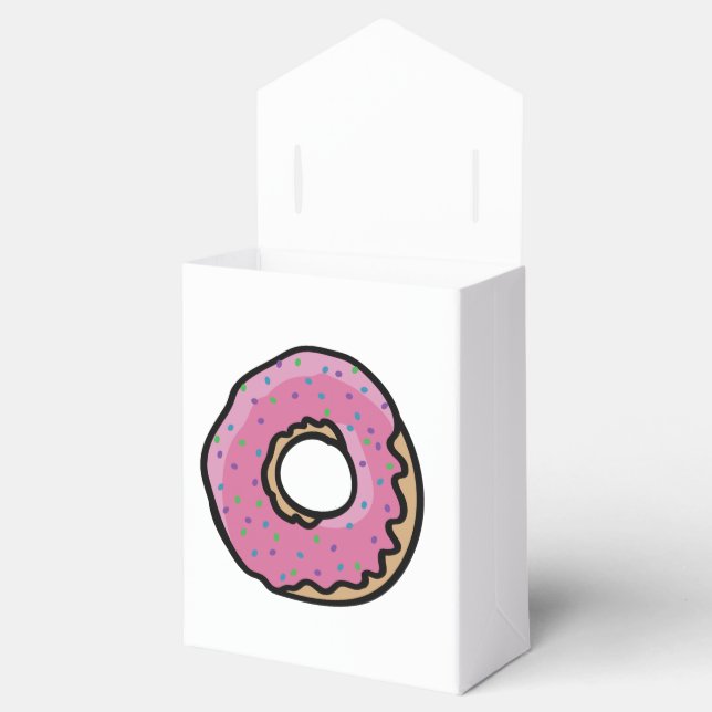 Cute rosa retro sprinkles doughnut presentaskar (Öppnad)