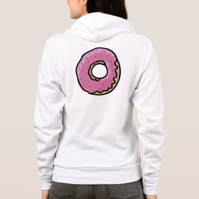 Cute rosa retro sprinkles doughnut tee (Baksida)