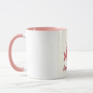 Cute Rosa Shark mugg med texten "am I bonita"