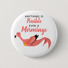 Cute Rosa Sjöjungfru Flamingo-inspirationsoffert Knapp