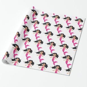 Cute Rosa-skräddarsydd Sjöjungfru Thunder_Cove Presentpapper