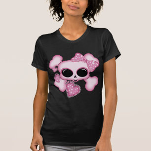 Cute Rosa Skull T Shirt