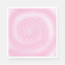 Cute Rosa Sparkly Starry Spiral