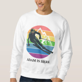 CUTE ROSA SPORT CUSTOMIZE PERSONLIG NAMN LÅNG ÄRMAD TRÖJA
