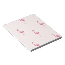 Cute rosa står flamingo anteckningsblock