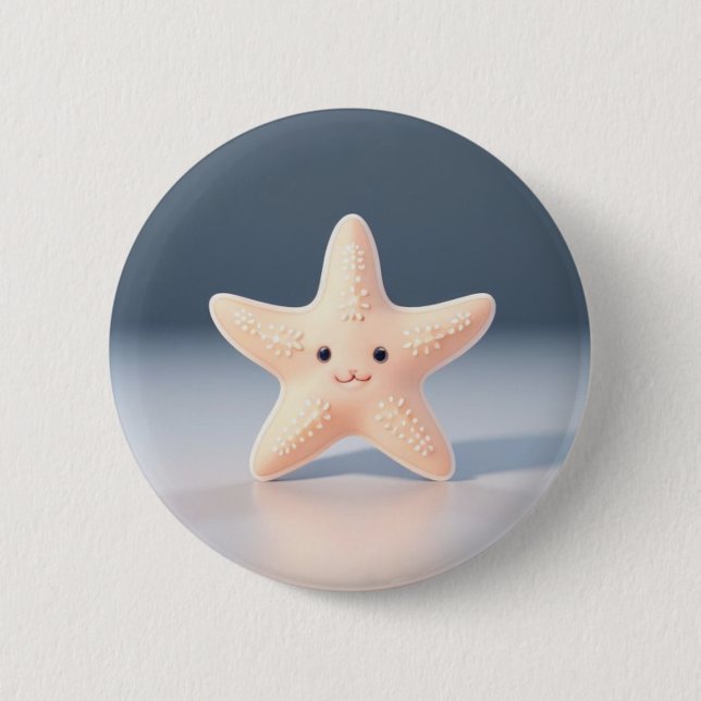 Cute Rosa Starfish Knapp (Framsida)