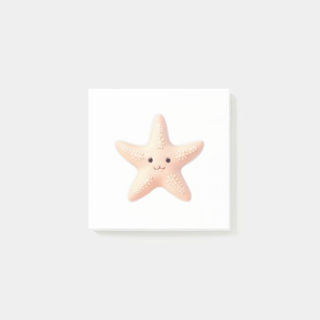 Cute Rosa Starfish Post-it Block (Framsida)