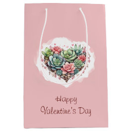 Cute Rosa Succult Heart Valentines day