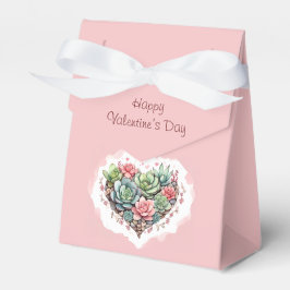 Cute Rosa Succult Heart Valentines day Presentaskar