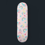 Cute Rosa Teal Unicorn Rainbow Blommigt Stars Mini Skateboard Bräda 18,5 Cm<br><div class="desc">Det här söta och magiska mönster är perfekt för den roligt-andliga och trendig kvinnan eller flickan. Den innehåller handritade illustrationer av unicorns, blommor med löv, regnbåge och skjutstjärnor ovanpå en enkel rosa. Temat färg är utformat för bäckenbottenskydd, rosa, rosa, grönt, blått periwinkle, lila, gult och orange. Det är en sjudande,...</div>