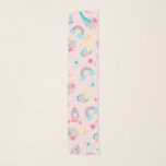 Cute Rosa Teal Unicorn Rainbow Blommigt Stars Sjal<br><div class="desc">Det här söta och magiska mönster är perfekt för den roligt-andliga och trendig kvinnan eller flickan. Den innehåller handritade illustrationer av unicorns, blommor med löv, regnbåge och skjutstjärnor ovanpå en enkel rosa. Temat färg är utformat för bäckenbottenskydd, rosa, rosa, grönt, blått periwinkle, lila, gult och orange. Det är en sjudande,...</div>