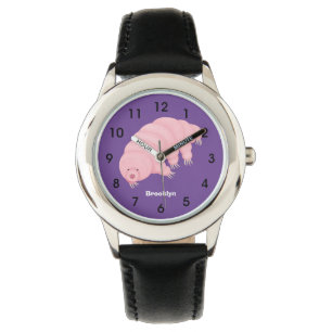 Cute rosa trade vatten björn tecknad armbandsur