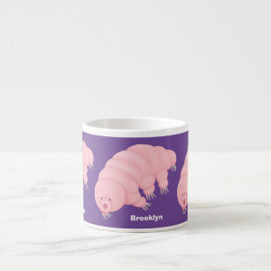 Cute rosa trade vatten björn tecknad espressomugg