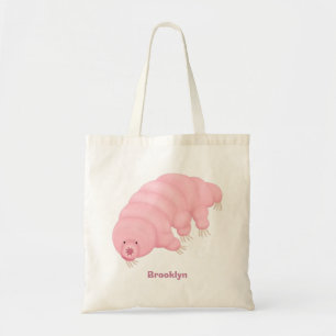 Cute rosa trade vatten björn tecknad tygkasse