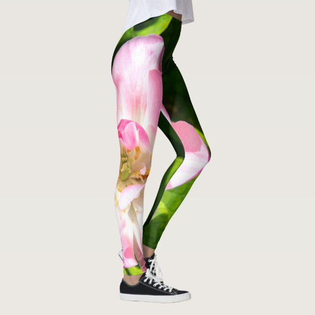 Cute rosa tulip leggings (Höger)