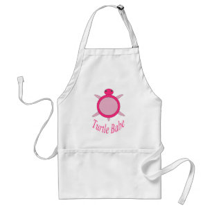 Cute Rosa Turtle Babe Cooking Apron Förkläde