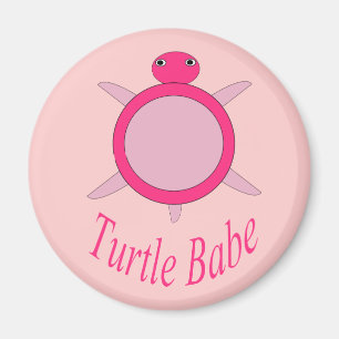 Cute Rosa Turtle Babe Magnet