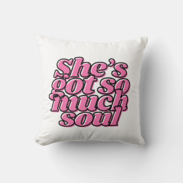 Cute Rosa Typography Dekorativ kudde för hennes