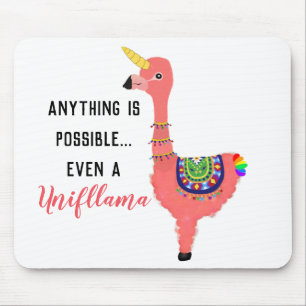 Cute Rosa Unicorn Flamingo Llama Inspirational Musmatta
