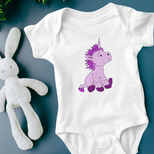 Cute Rosa Unicorn Flicka T Shirt