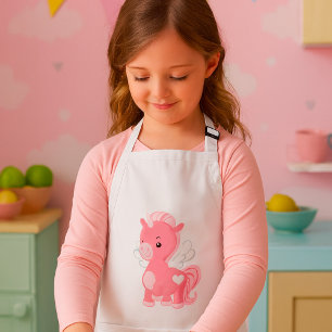 Cute Rosa Unicorn Förkläde