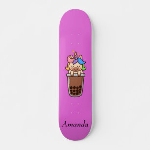 Cute rosa Unicorn Mini Skateboard Bräda 18,5 Cm