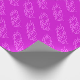 Cute Rosa Unicorn Mönster Magic Presentpapper