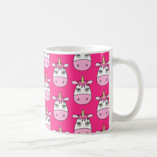 Cute Rosa Unicorn Mugg