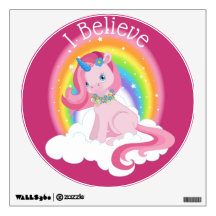 Cute Rosa Unicorn och Rainbow Personlig