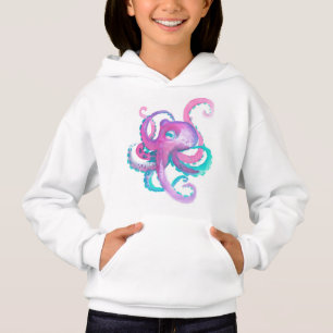 Cute Rosa, vattenfärg, bläckfisk   T Shirt