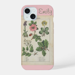 Cute Rosa Vintage Wildblomma Personlig