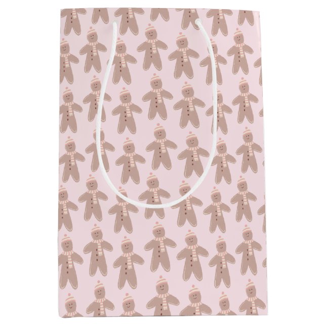 Cute rosa vinterpepparkaksgubbar (Framsidan)