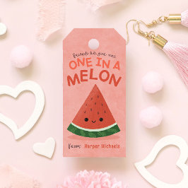 Cute Rosa Watermelon School Classroom Valentine Presentetikett
