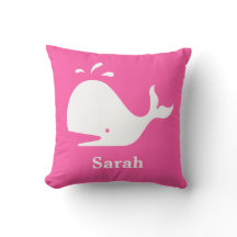 Cute Rosa Whale Sea Lejon White Namn