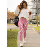 Cute Rosa White Polka dots Mönster Chic Mode Leggings<br><div class="desc">Anpassningsbar, retro, coola, söt, chic, snyggt, trendig, andningsbart, handsytt, vitt polka dots på rosa mönster, fullt på mode, träna ut yoga gym som kör balkar byxor, som sträcker ut för att passa din kropp, kramar i hela högerna, studsar tillbaka efter ställes och inte tappar formen på upprepad tvättat. Gör en...</div>