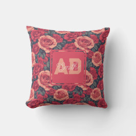 Cute Rose Flower Boho Birthday Kudde