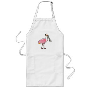 Cute Roseate Spoonbill T-Shirt Långt Förkläde