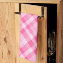 Cute Rosy Rosa Play Mönster Kitchen Towel