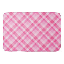 Cute Rosy Rosa Play Mönster Large Bath Mat